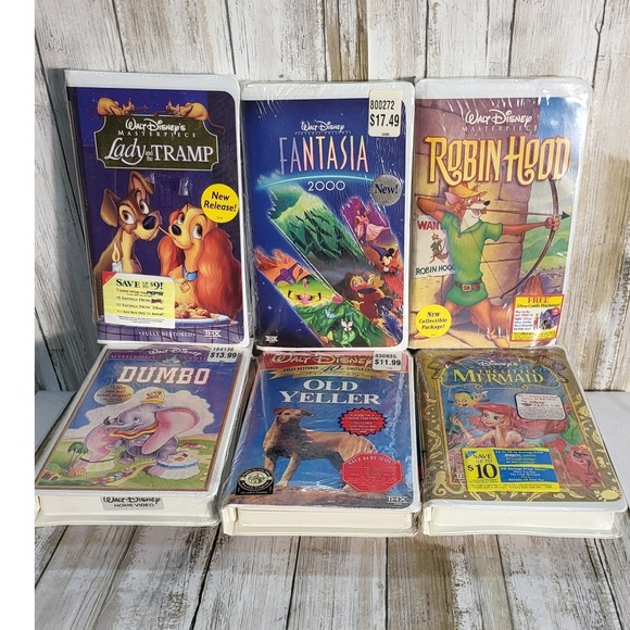 Vintage 1994-1999 Walt Disney Masterpiece Collection VHS Tapes Brand New - Picture 4 of 9